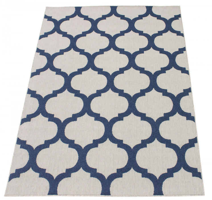 Carpette Sophie grisebleu marine - 3 pi 11 po x 5 pi 7 po