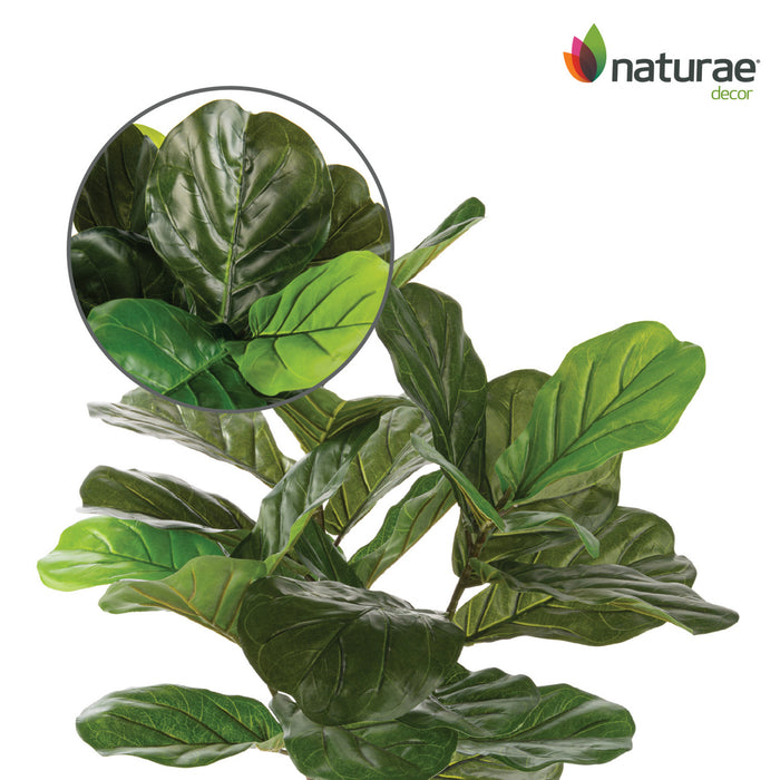 Ficus lyrata artificiel de 27 po en pot noir
