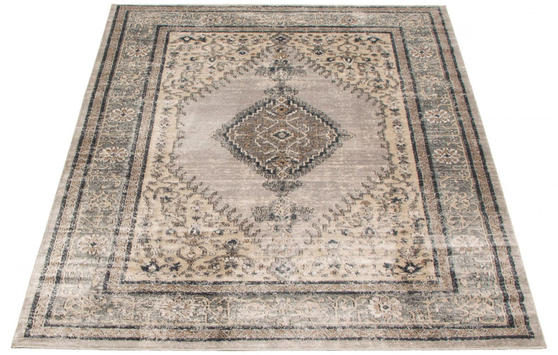 Carpette Octavian Bijar ivoire - 3 pi 11 pox 5 pi 11 po