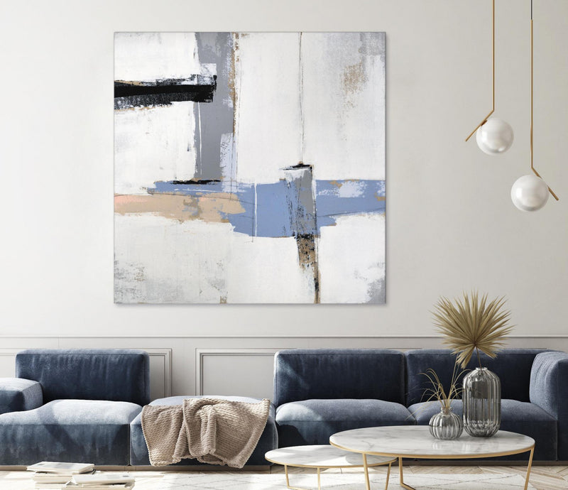 Œuvre d’art murale Giant Art « Broken Edges I » 72 x 72