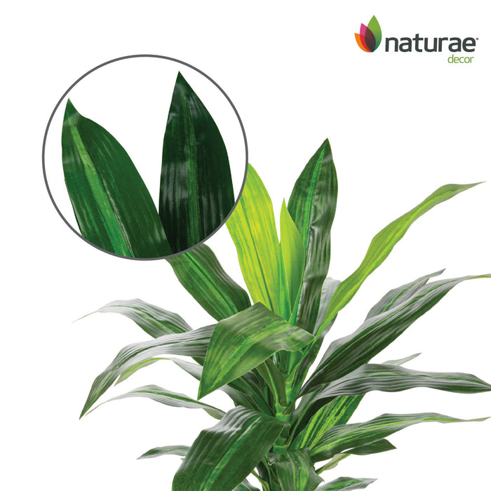 Dracaena artificiel de 25 po en pot noir
