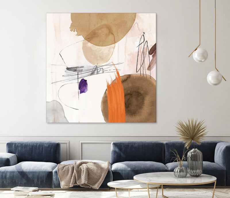 Œuvre d’art murale Giant Art « Velvet At Dusk Ii » 54 x 54