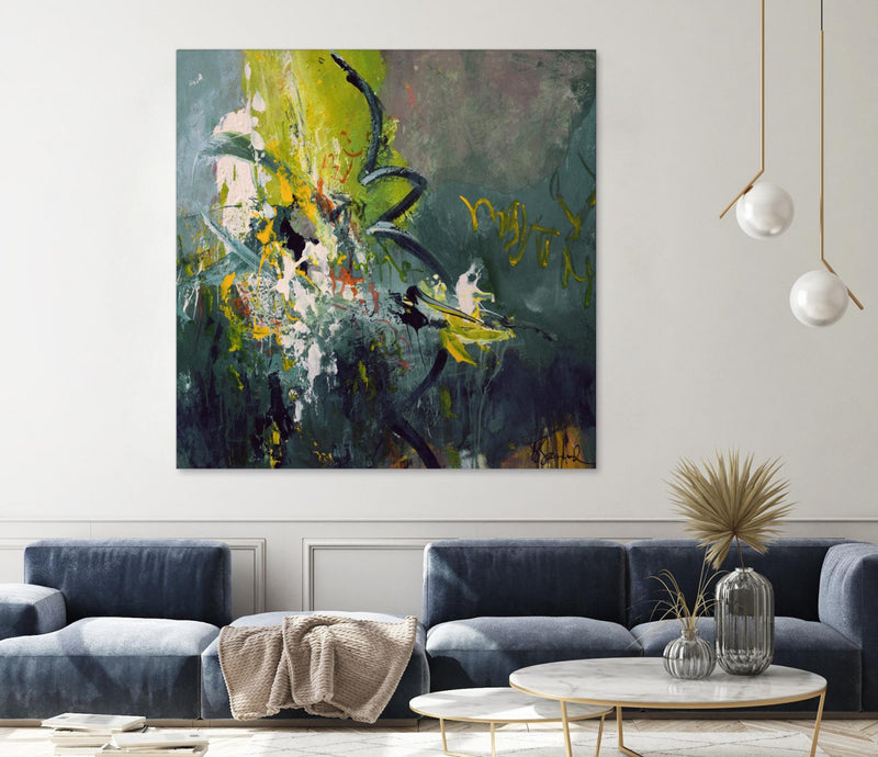 Œuvre d’art murale Giant Art « Happiness » 54 x 54