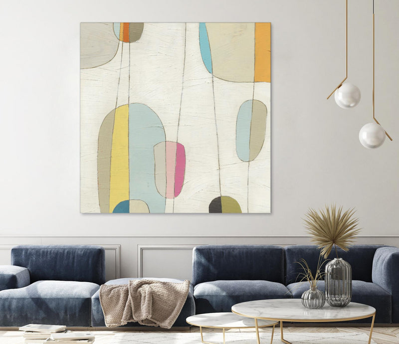 Œuvre d’art murale Giant Art « Molecular Motion Iv » 54 x 54
