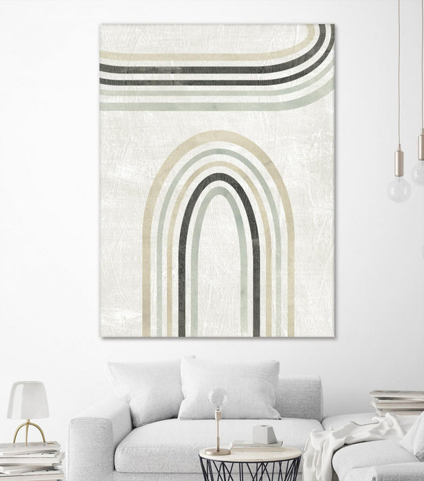 Œuvre d’art murale Giant Art « Modern Arc In Color Iii » 72 x 54