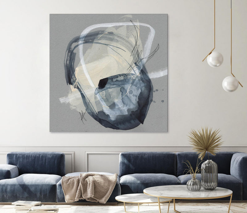 Œuvre d’art murale Giant Art « Tandem Loops I » 54 x 54