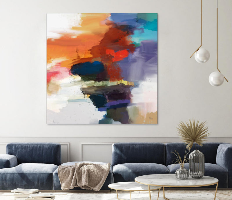 Œuvre d’art murale Giant Art « Interplay » 72 x 72