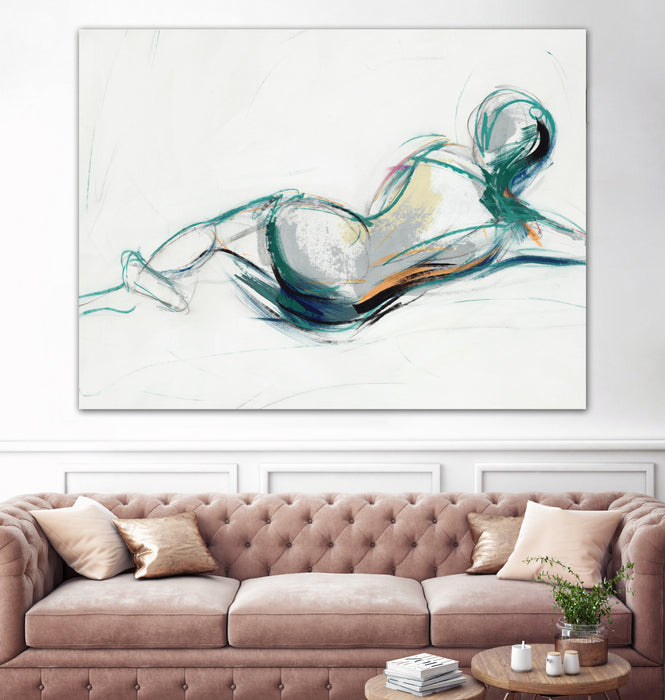 Œuvre d’art murale Giant Art « Lets Have A Talk Iv » 72 x 54