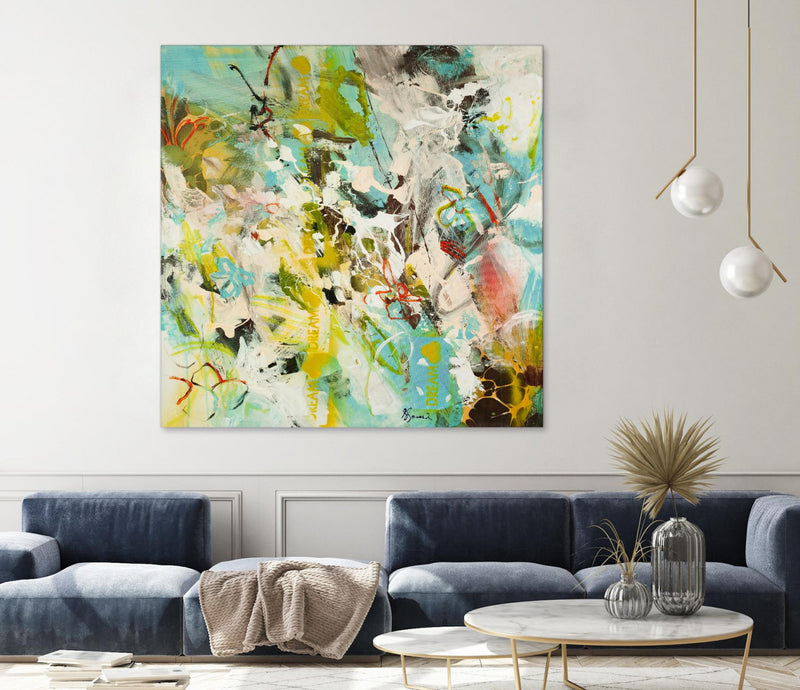 Œuvre d’art murale Giant Art « Sweet Dream I » 72 x 72