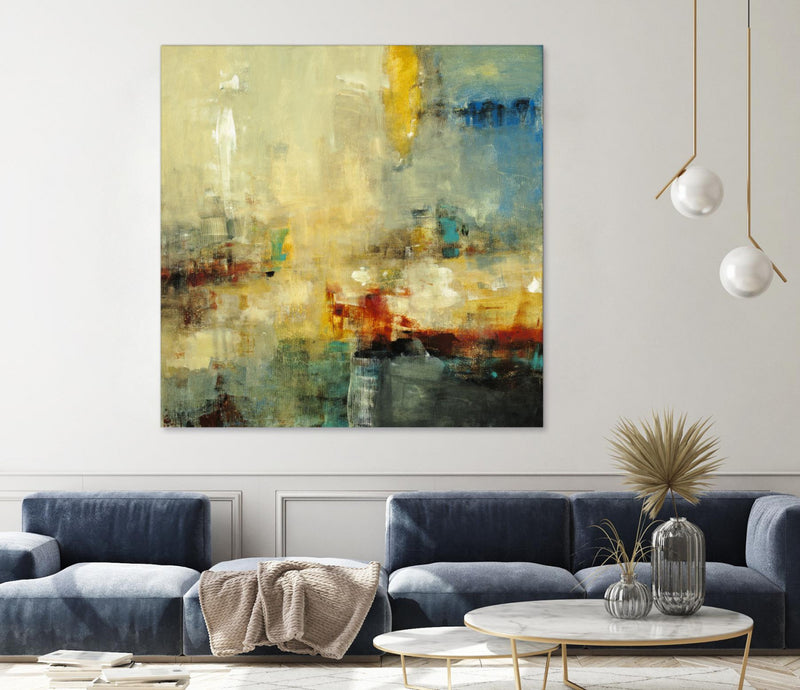 Œuvre d’art murale Giant Art « Look Before You Leap » 54 x 54