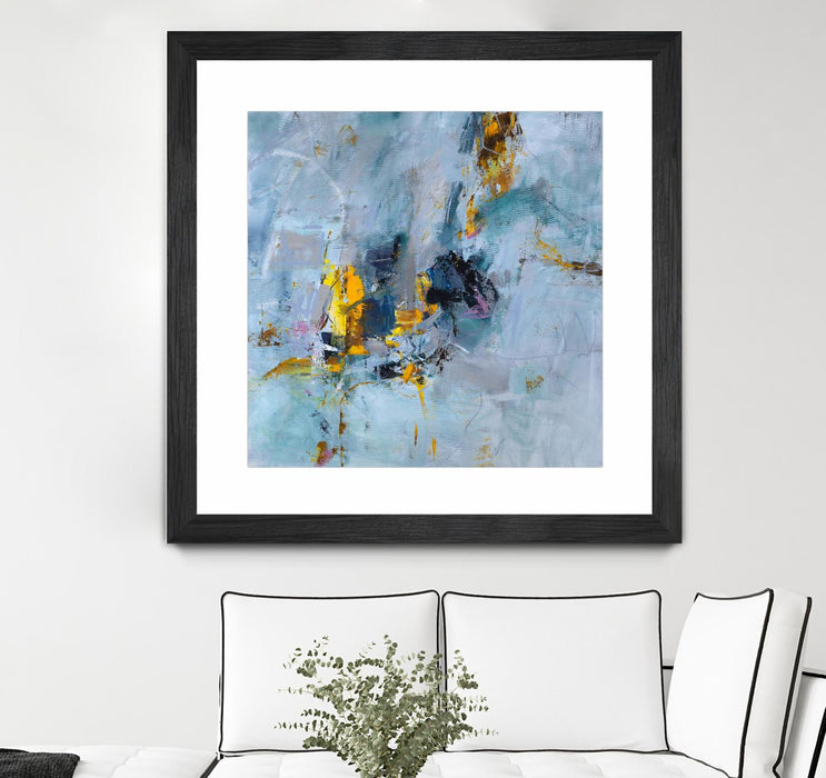 Œuvre d’art murale encadrée noire et mate « Prize Of The Day » 36 x 36