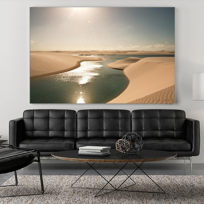 Œuvre d’art murale Giant Art « Soft Sunset » 72 x 48
