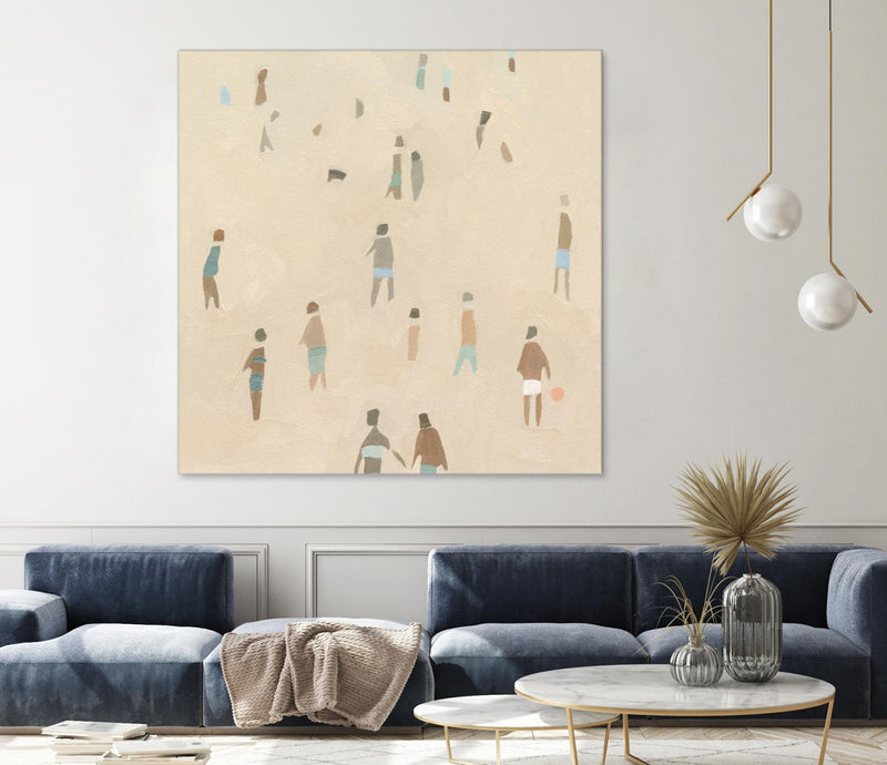 Œuvre d’art murale Giant Art « Beach Goer Iv » 54 x 54