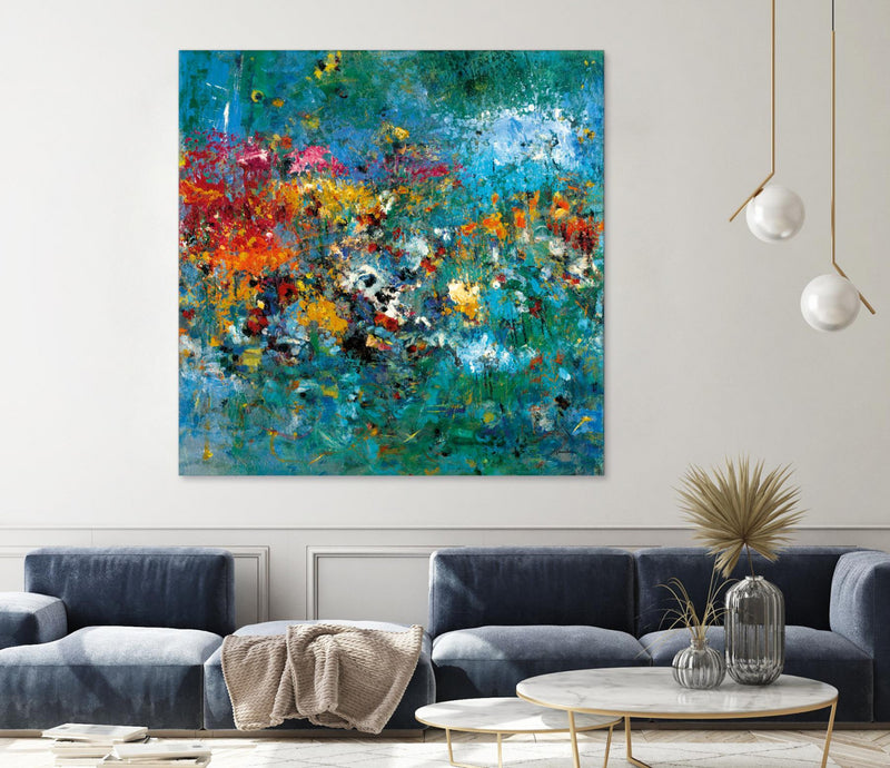Œuvre d’art murale Giant Art « Carpe Diem 1 » 54 x 54
