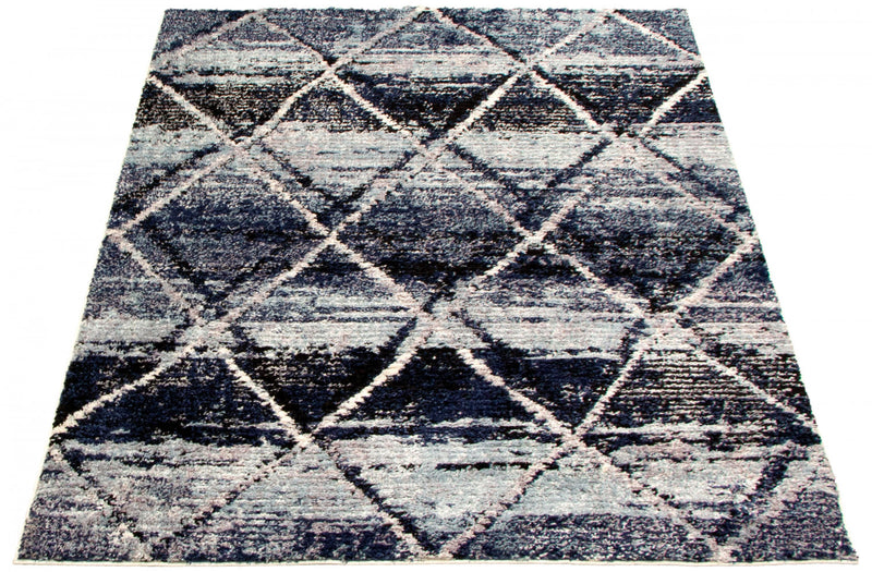 Carpette Makondo Abstract bleu - 8 pi 0 pox 10 pi 0 po