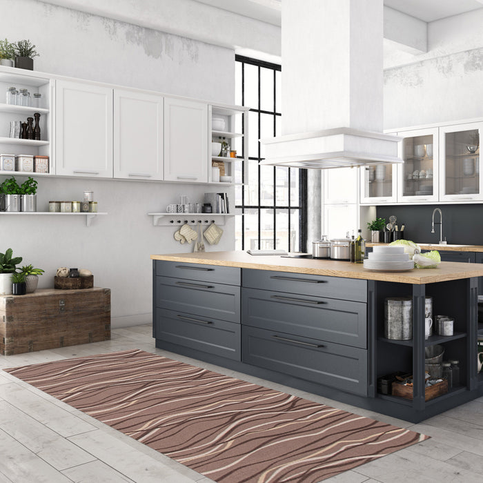 Carpette Bellezza brune 2 pi 2 po x 3 pi 0 po - Ensemble de 2