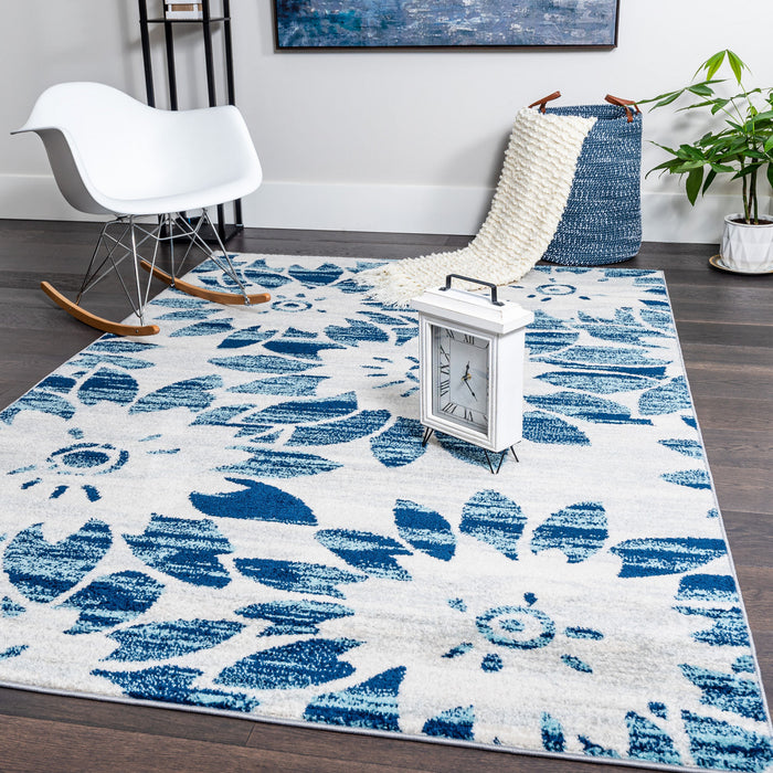Carpette Roma Sun bleue 5 x 8