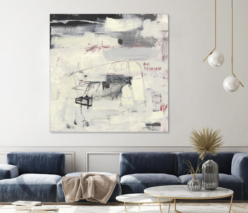 Œuvre d’art murale Giant Art « Structures From Silence » 72 x 72