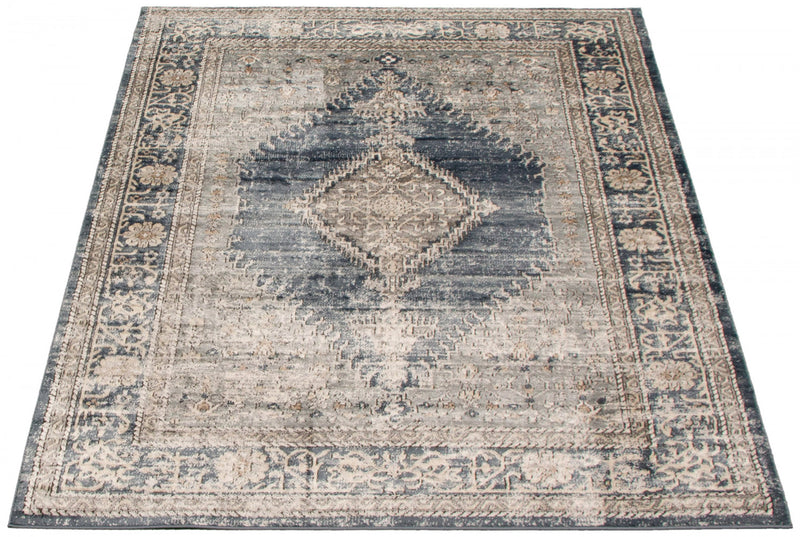 Carpette Octavian Bijar bleu - 6 pi 7 pox 9 pi 6 po
