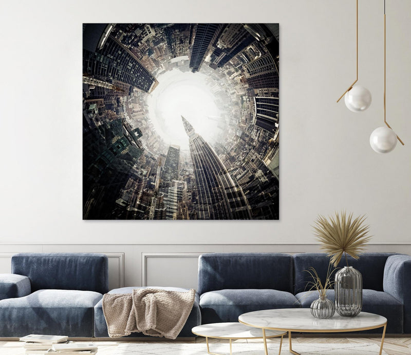 Œuvre d’art murale Giant Art « City Center Ii » 54 x 54