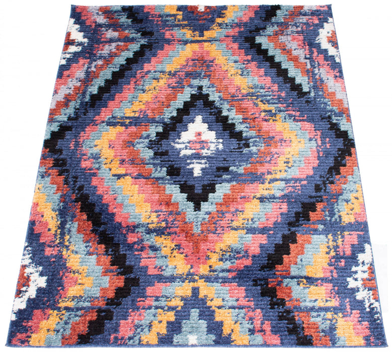 Carpette Paloma Casa bleu marine - 5 pi 3 po x 7 pi 3 po