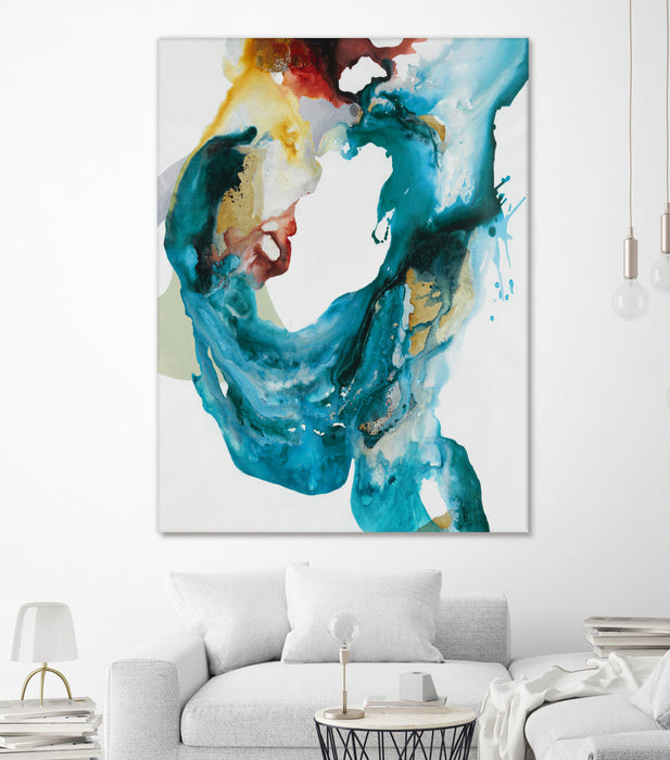 Œuvre d’art murale Giant Art « Weighted Flow Ii » 72 x 54