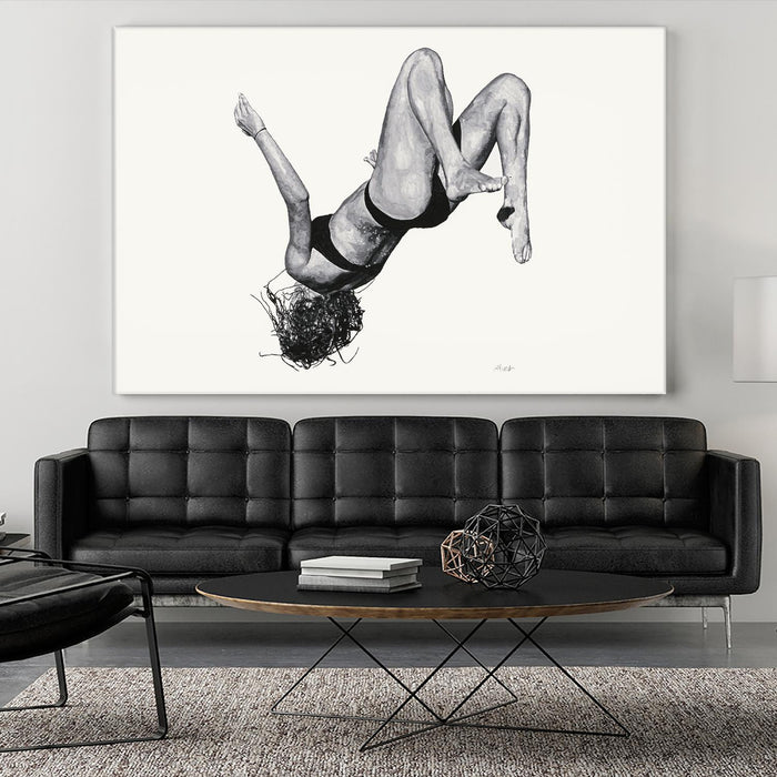 Œuvre d’art murale Giant Art « Tricia » 84 x 54