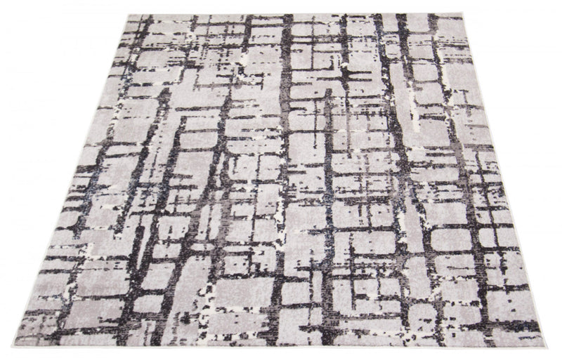 Carpette Jewel grise - 3 pi 11 po x 5 pi 7 po