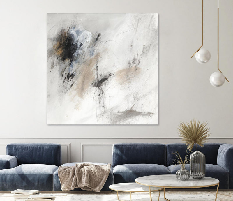 Œuvre d’art murale Giant Art « Sketch Lines I » 54 x 54