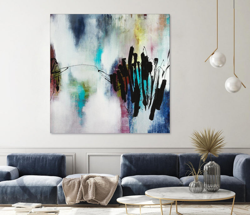 Œuvre d’art murale Giant Art « Disruptive Connection » 54 x 54