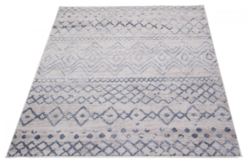 Carpette Dita bleue - 5 pi 3 po x 7 pi 3 po
