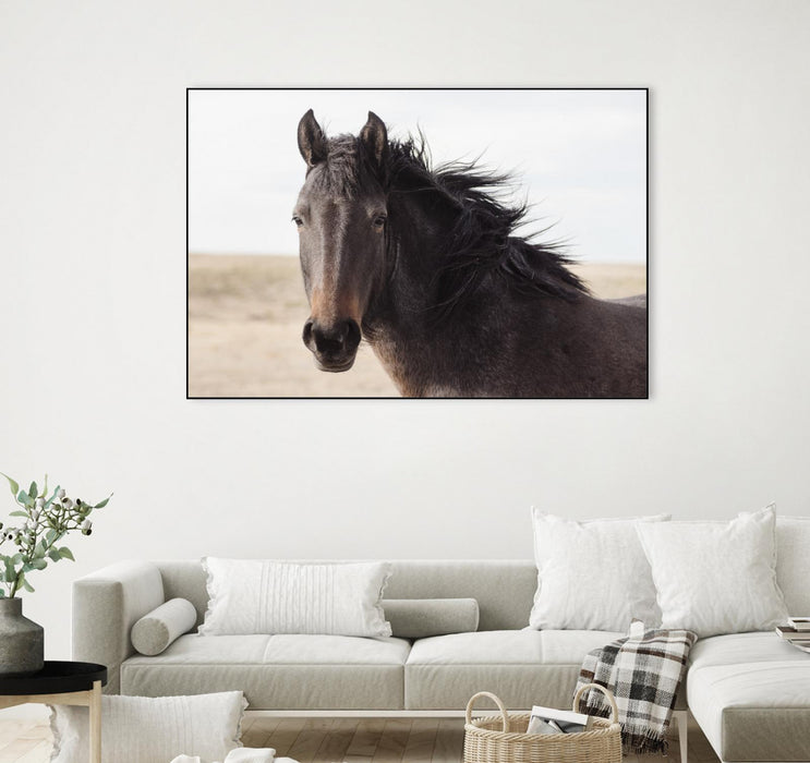 Œuvre d’art murale sur toile encadrée noire « I See You » 36 x 24