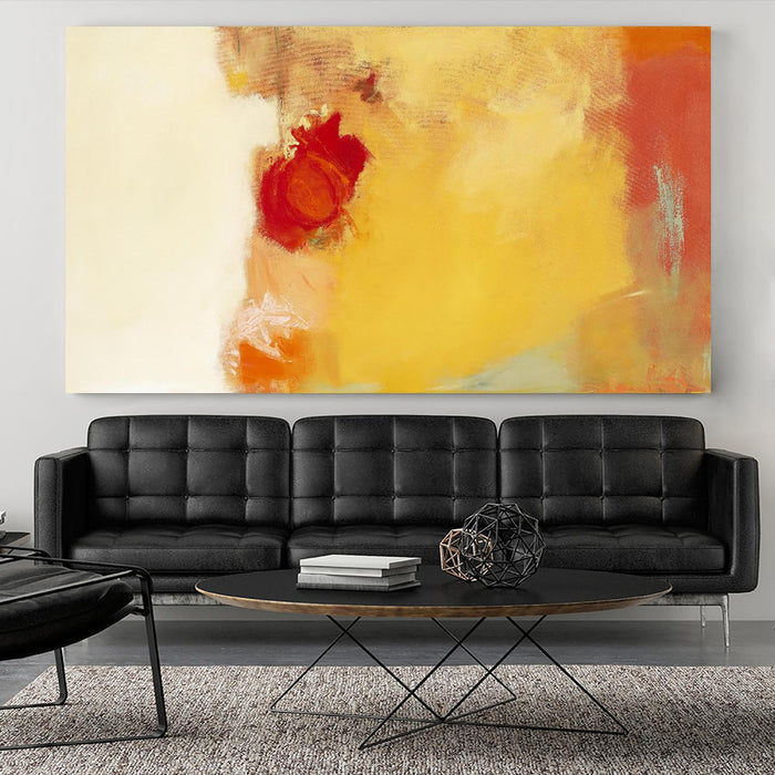 Œuvre d’art murale Giant Art « Red Note » 84 x 48