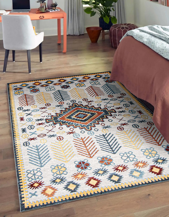 Carpette Gypsy grise lavable à la machine - 8 pi 0 po x 10 pi 0 po