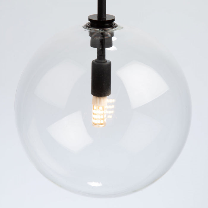 Luminaire suspendu Pinpoint noir à 1 ampoule