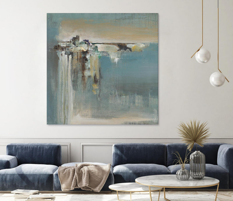 Œuvre d’art murale Giant Art « Fragmented Fields » 54 x 54