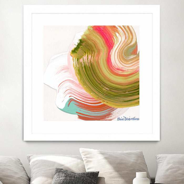 Œuvre d’art murale encadrée blanche et mate « Night On The Town » 30 x 30