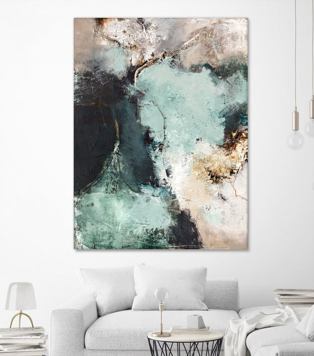 Œuvre d’art murale Giant Art « Great Green » 72 x 54