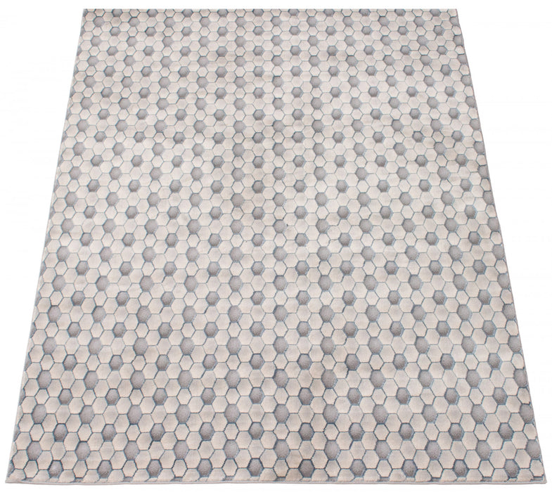 Carpette Ranger grise/bleue 6 pi 7 po x 9 pi 6 po
