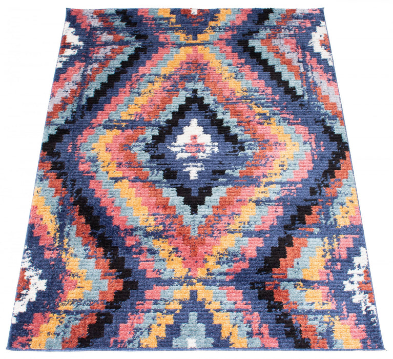 Carpette Paloma Casa bleu marine - 6 pi 7 po x 9 pi 6 po