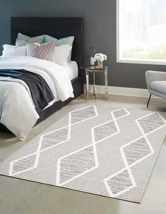 Carpette Ebba grise - 6 pi 7 po x 9 pi 6 po