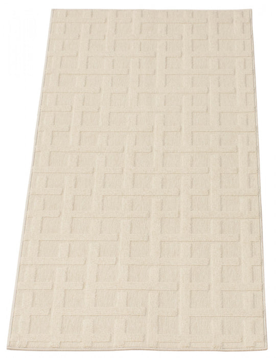Carpette Brangane ivoire 2 pi 8 po x 4 pi 11 po