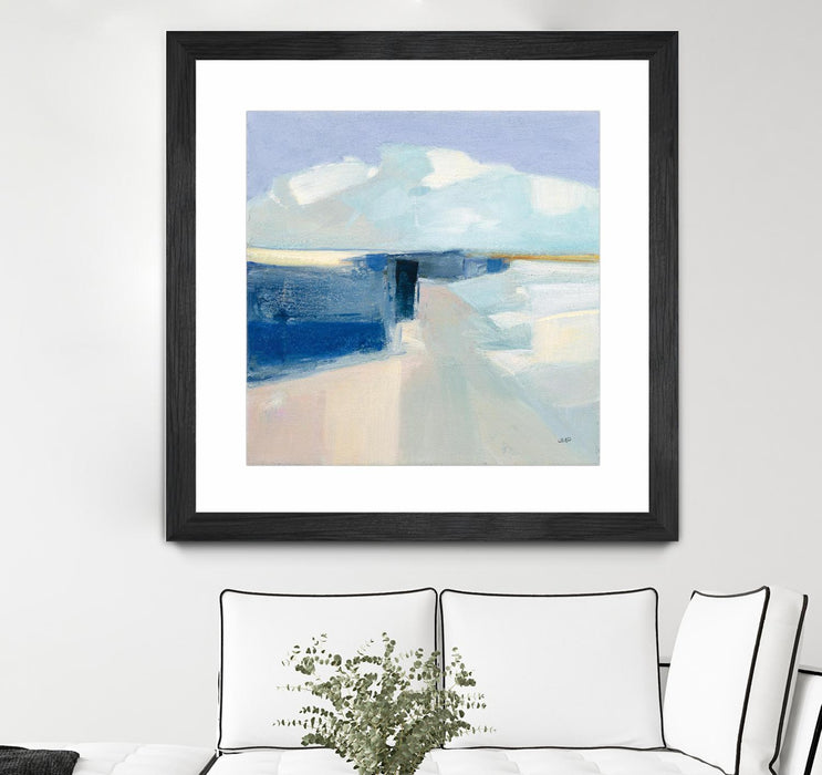 Œuvre d’art murale encadrée noire et mate « Sand And Sky » 36 x 36