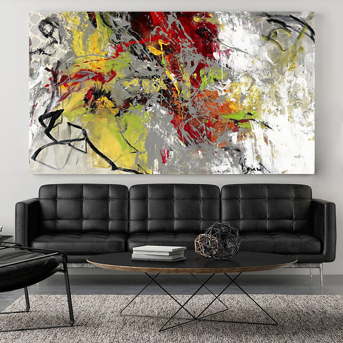 Œuvre d’art murale Giant Art « Peace On Earth » 84 x 48