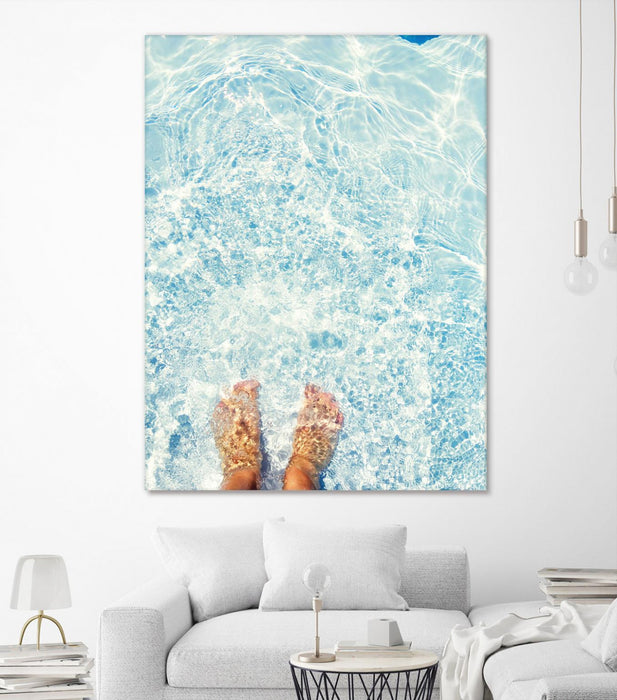 Œuvre d’art murale Giant Art « Relaxed Feet » 72 x 54