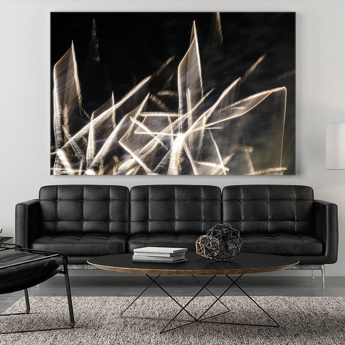 Œuvre d’art murale Giant Art « Chiffon Light Sculpture » 72 x 48