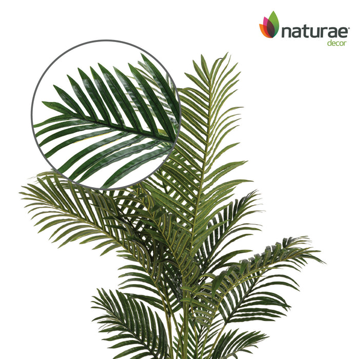 Palmier areca artificiel de 43 po en pot noir