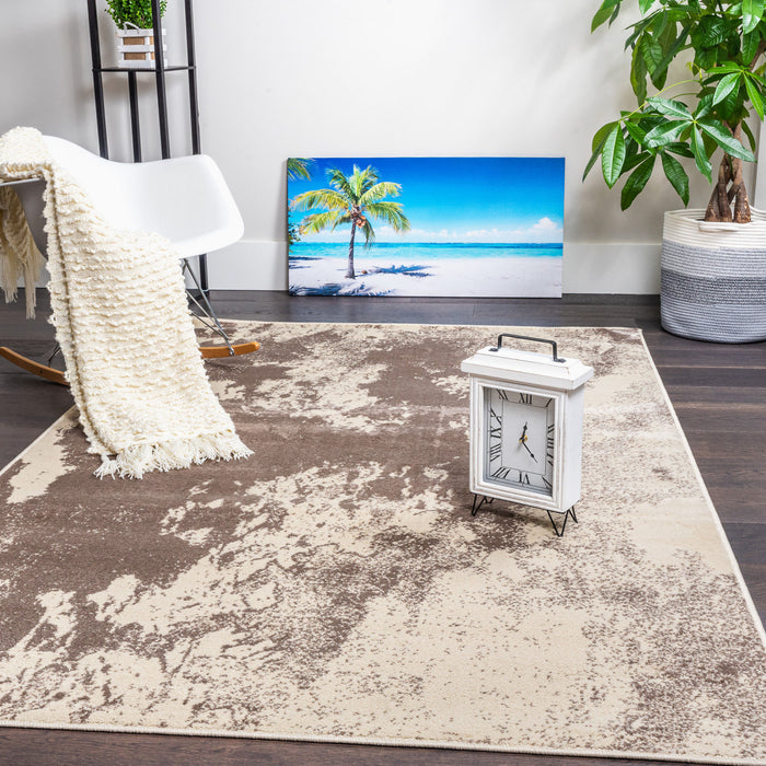 Carpette Sav Splash grise 3 x 5