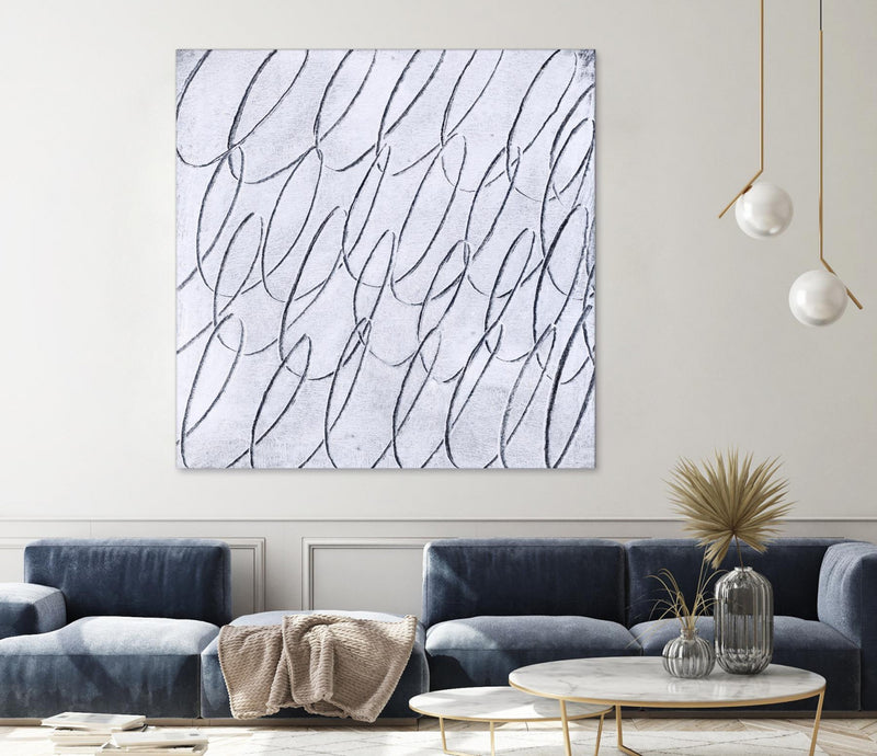 Œuvre d’art murale Giant Art « Contemplating Style » 72 x 72