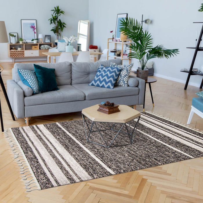  Carpette Vera Earth taupenoire - 7 pi 10 po x 10 pi 5 po